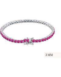Viviana Halil - The Rosa Tenné Premium Zirconia Bracelet - Lyst