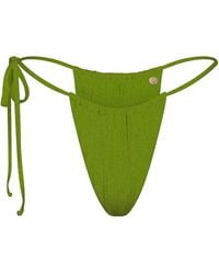 Marquise Swim - Bikini Bottom Shiny Canvas String - Lyst