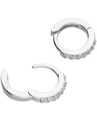 Ware Collective - Neutrals / Curve huggie Earrings - Lyst