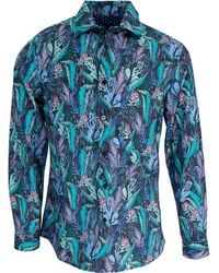lords of harlech - Norman Floral Tide Shirt In Smoke - Lyst