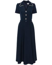 Nissa - Faux Pearl-Embellished Midi Dress - Lyst