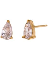 Elk & Bloom - Dainty 14K Solitaire Tennis Studs - Lyst