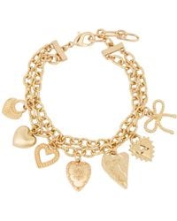 Saachi - Mixed Heart Charm Bracelet - Lyst