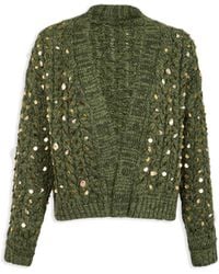 Saachi - Deco Cable Knit Cardigan - Lyst