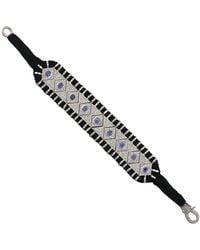 Artisan - 925 Sterling Diamond & Tanzanite Cord Statement Bracelet - Lyst