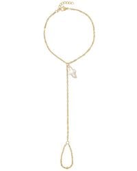 Alexie of Athens - Petite Pearl Cross Hand Chain - Lyst