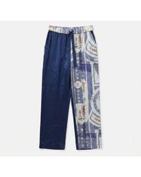 Studio Afuera - Azul Silk Printed Pants - Lyst