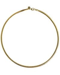 Miss Cecilia - Herringbone Snake Chain Necklace - Lyst