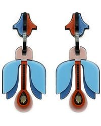 Gissa Bicalho - Acrylic Handmade Earring Tulip Hortensia - Lyst