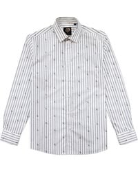 Gresham Blake - Barbed Wire Stripe Shirt - Lyst