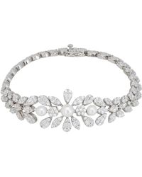 LÁTELITA London - Neutrals Empress Pearl Petal Tennis Bracelet - Lyst