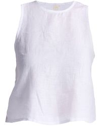 REISTOR - Button Back Embroidered Crop Top - Lyst
