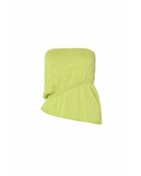 Par & Escala - Ruched Strapless Lime Top-Skirt - Lyst