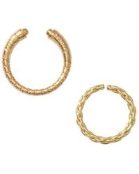 Alexie of Athens - Byzantine Etched Rope Duo Ring Set - Lyst