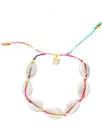 Adriana Pappas Designs - Mini Natural Shell Bracelet On Colored Cord - Lyst