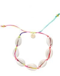Adriana Pappas Designs - Mini Natural Shell Bracelet On Colored Cord - Lyst