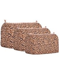 Conscious Yoga Collective - Neutrals The Leopard Cotton Travel Set - Lyst