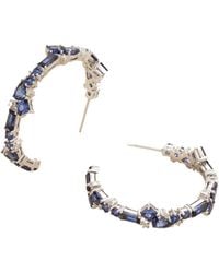 Juvetti - Sapphires & Diamonds Lanna Hoop Earrings - Lyst