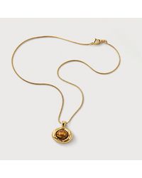 Saéa - Tiger's Eye Pendant Necklace - Lyst