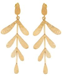 LINYA JEWELLERY - Big Leaf Earring - Lyst