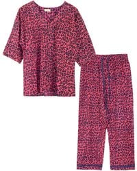Inara - Indian Cotton Panther Print Pyjama Set - Lyst