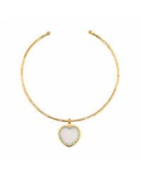 Lalinde - Opal Heart Choker - Lyst