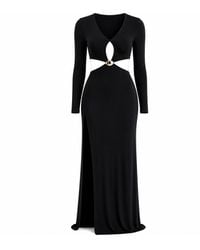 Maison De Gala - Celeste Noir Maxi Dress - Lyst