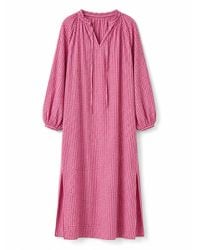 Mind Traveler - Matilde Burgundy Gingham Dress - Lyst