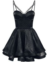 POST MERIDIEM - Mini Bustier Dress With Rhinestones - Lyst