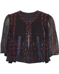 Rose & Nancy - Anna Hand Beaded Cape Top - Lyst