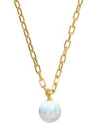 Ora Pearls - Opia Ice Opal Chain Pendant - Lyst