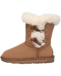 EverAu Australia - Stork Horn Toggle Button Short Boots - Lyst