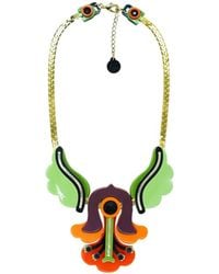 Gissa Bicalho - Handmade Acrylic Necklace Flamboyant Living Coral - Lyst