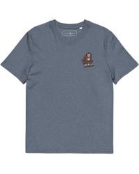 Anchor and Crew - Heather D J Monkey Organic Cotton Embroidered T-Shirt - Lyst
