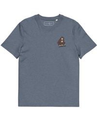 Anchor and Crew - Heather D J Monkey Organic Cotton Embroidered T-Shirt - Lyst