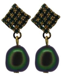 Vickisarge - Yuletide Pearl Drop Earrings - Lyst