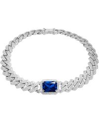 Arte Madrid - Pet It On Angular Cuban Chain Choker Necklace - Lyst