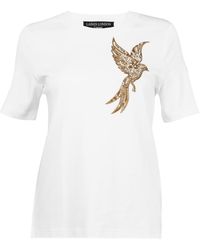 House of Laines London - Laines Couture Embellished Bird Of Paradise T-Shirt - Lyst