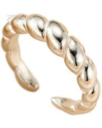 Posh Totty Designs - Sterling Croissant Open Ring - Lyst