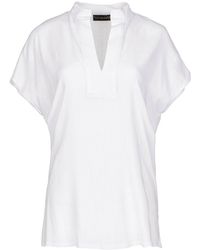 Conquista - Linen Style Sleeveless Top - Lyst