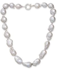 Pearls of the Orient Online - Decus Large Cultured Freshwater Baroque Pearl Necklace - Lyst