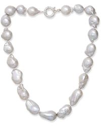 Pearls of the Orient Online - Decus Large Cultured Freshwater Baroque Pearl Necklace - Lyst