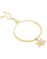 Seven Saints - Illuminate Lotus Bracelet, Topaz Pave, Plated - Lyst
