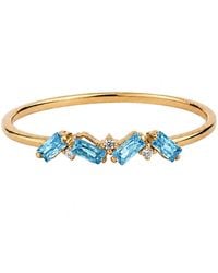 Belinda Jewelz - Swiss Full Baguette Birthstone Ring - Lyst