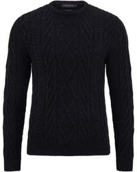Paul James Knitwear - Chunky Merino Wool Cameron Cable Jumper - Lyst