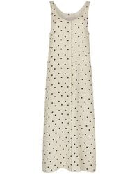 Traffic People - Neutrals Spanish Harlem Cream And Polka Dot Longline Top - Lyst