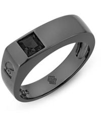 SALLY SKOUFIS - Noble Ring With Made Cz Diamond Stimulant - Lyst
