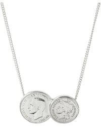 Katie Mullally - American English Double Coin Necklace - Lyst