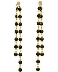 Rejected Hearts Club - Love Story Double Sided Dangle Lentil Beaded Chain Earrings - Lyst