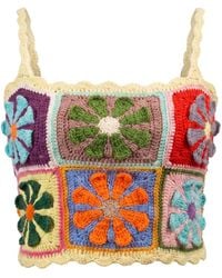 Ana Chic - Bloom Granny Square Handmade Crochet Crop Top - Lyst